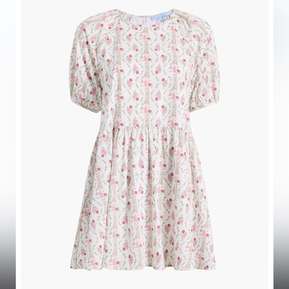 Hill House Adeline Nap Dress PINK VINE STRIPE